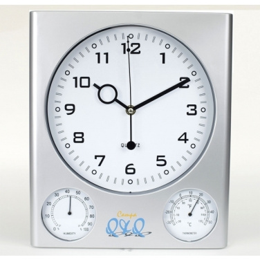 Logo trade promotional product photo of: Plastic wall clock DEN HAAG