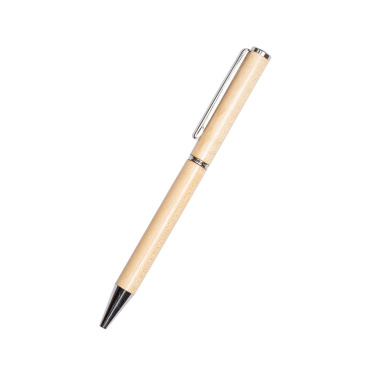 Logo trade corporate gift photo of: Wooden ballpen HEYWOOD
