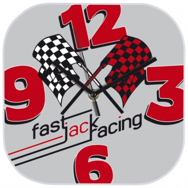 Logo trade promotional giveaways picture of: Wall clock with all over clock face BEL AIR