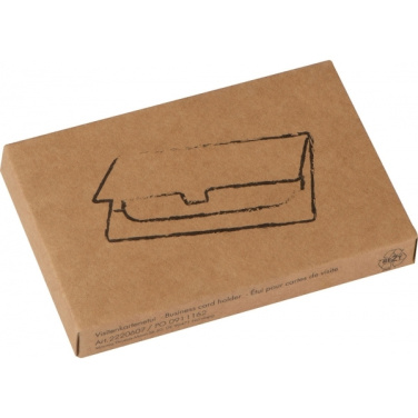 Logo trade advertising product photo of: Metal business card holder CORNWALL