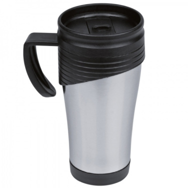 Logo trade promotional merchandise photo of: Stainless steel thermo cup EL PASO 400 ml