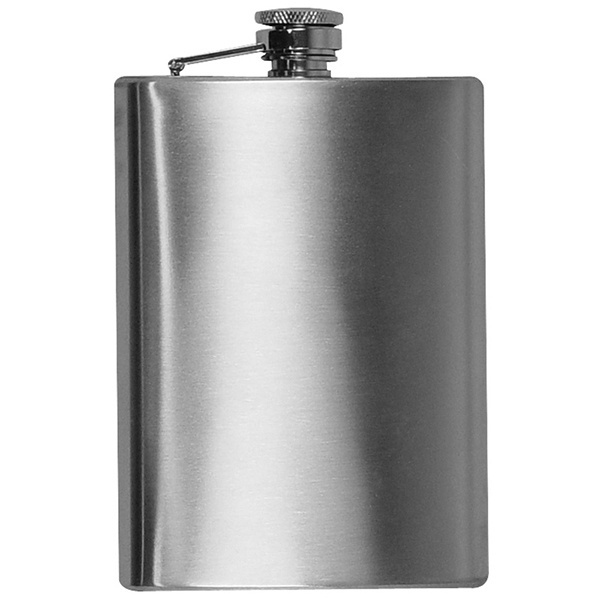 Logotrade promotional gifts photo of: Stainless steel hip flask KANSAS CITY 237 ml