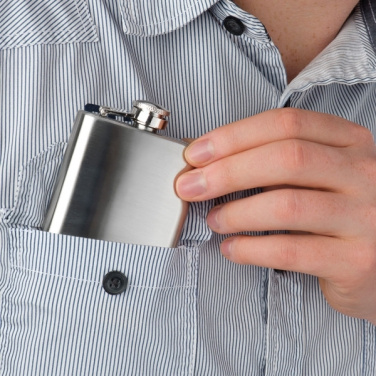 Logotrade promotional merchandise image of: Stainless steel hip flask FRESNO 104 ml