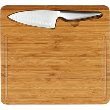 Logo trade promotional gifts image of: Cutting board with knife MANTOVA
