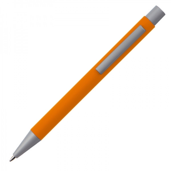 Logo trade corporate gifts image of: Metal ballpen soft touch ABU DHABI