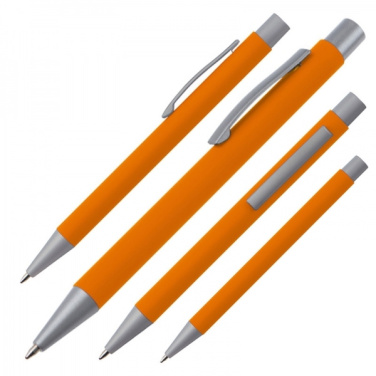 Logo trade business gift photo of: Metal ballpen soft touch ABU DHABI