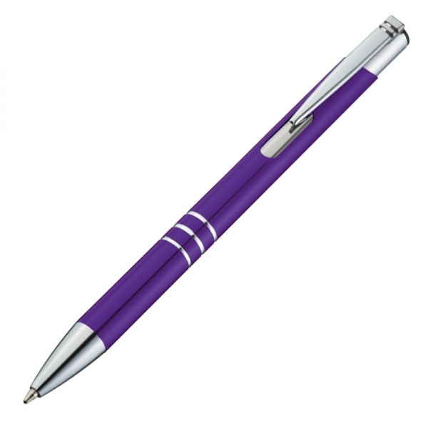 Logo trade business gift photo of: Metal ballpen ASCOT