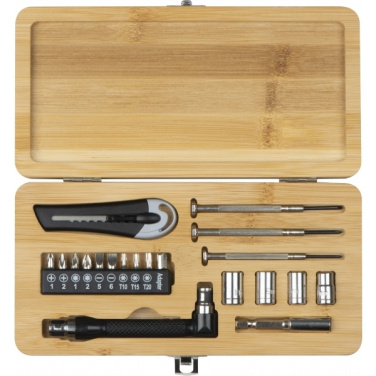 Logo trade promotional giveaway photo of: 22-piece tool set BERINGEN