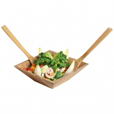 Logo trade promotional gifts picture of: Bamboo salad servers CAPUA
