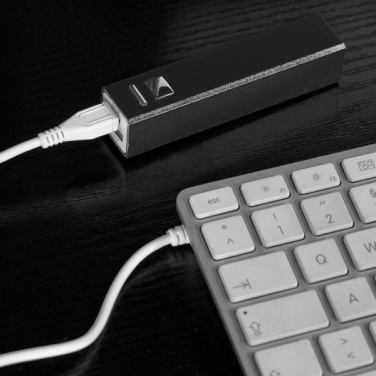 Logotrade business gift image of: Metal power bank PORT HOPE 2200mAh