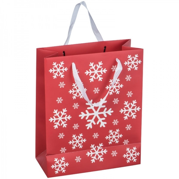 Logo trade promotional merchandise picture of: Big Christmas paper bag ROMBAS