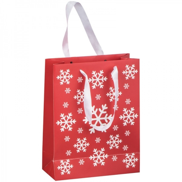Logo trade advertising products image of: Small Christmas paper bag BASEL