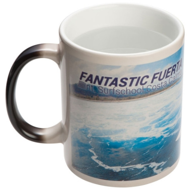 Logotrade promotional item image of: Colour-changing sublimation mug SIRMIONE 300 ml