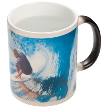 Logo trade advertising product photo of: Colour-changing sublimation mug SIRMIONE 300 ml