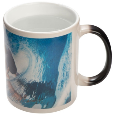 Logo trade promotional merchandise image of: Colour-changing sublimation mug SIRMIONE 300 ml