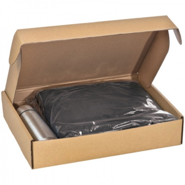 Logo trade promotional item photo of: Set fleece blanket and thermal flask LIVERPOOL