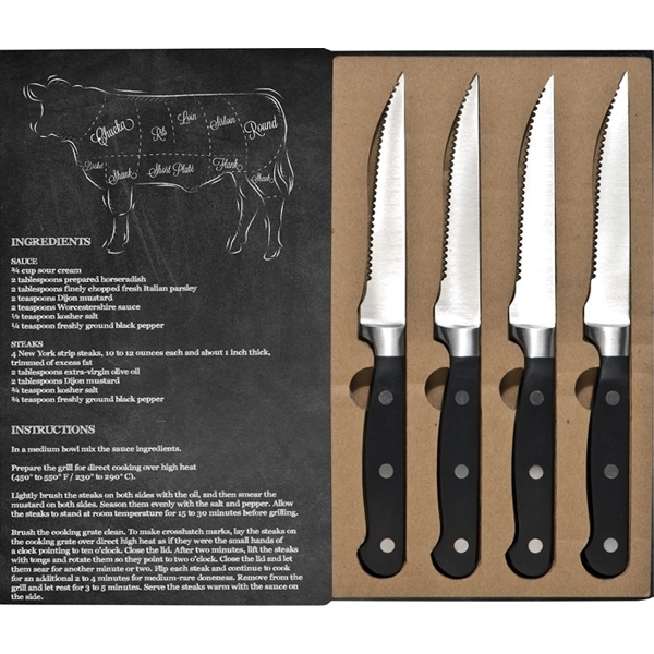 Logo trade promotional item photo of: Steak knife set LONDON