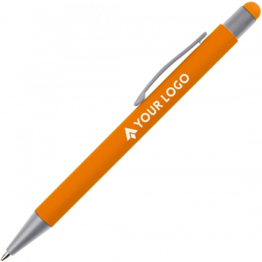 Logo trade promotional items image of: Metal ballpen touch pen soft touch SALT LAKE CITY