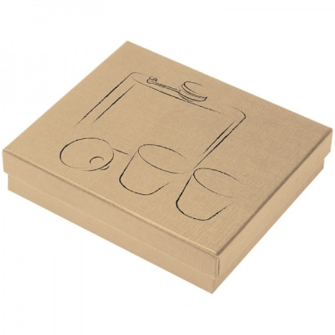 Logo trade promotional giveaway photo of: Hip flask with 2 shot glasses SANDVIKEN 170 ml