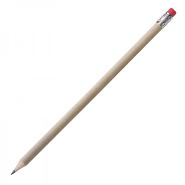 Logo trade corporate gift photo of: Pencil with eraser HICKORY