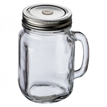 Logotrade advertising product image of: Drinking glass with handle and lid TREVISO 450 ml