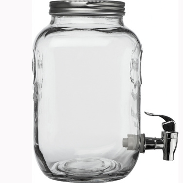 Logotrade promotional giveaway image of: Set drink dispenser and glasses ACAPULCO