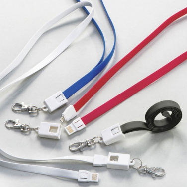 Logo trade advertising products picture of: Lanyard with usb cable LE PORT