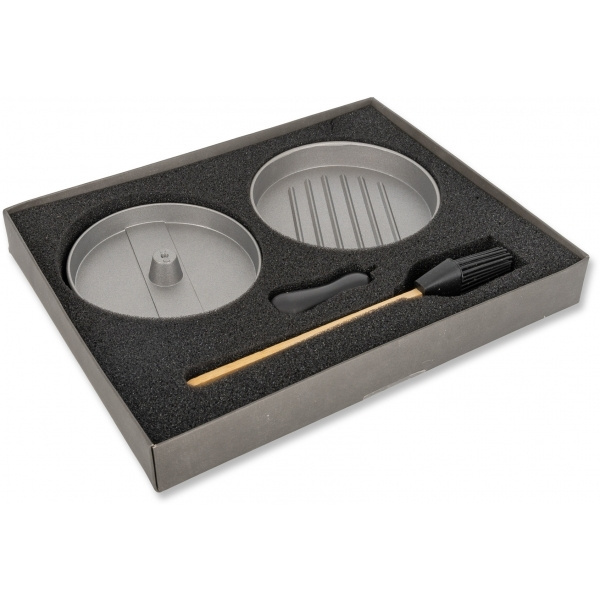 Logo trade promotional products image of: Burger press with silicone brush TEXAS