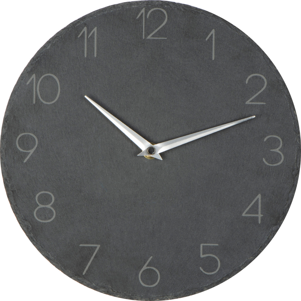 Logotrade promotional merchandise image of: Slate wall clock GRAZ