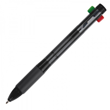 Logo trade promotional gift photo of: Plastic ballpen 4in1 NEAPEL