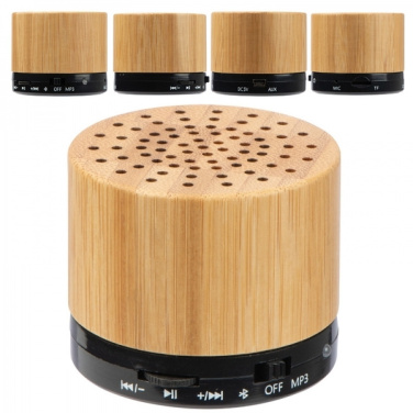 Logotrade corporate gifts photo of: Bamboo bluetooth speaker FLEEDWOOD