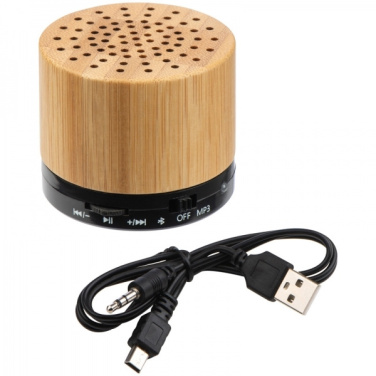 Logo trade advertising products picture of: Bamboo bluetooth speaker FLEEDWOOD