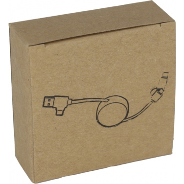 Logotrade promotional product image of: Bamboo charging cable GRONINGEN