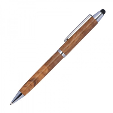 Logotrade business gift image of: Wooden ballpen with touch function ERFURT