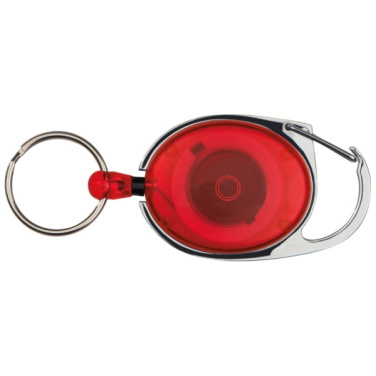 Logo trade promotional merchandise image of: Ski-Pass with Carabiner Keyring EMPLOYEE