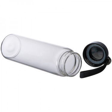 Logo trade promotional gifts image of: Glass bottle SEVILLA 450 ml