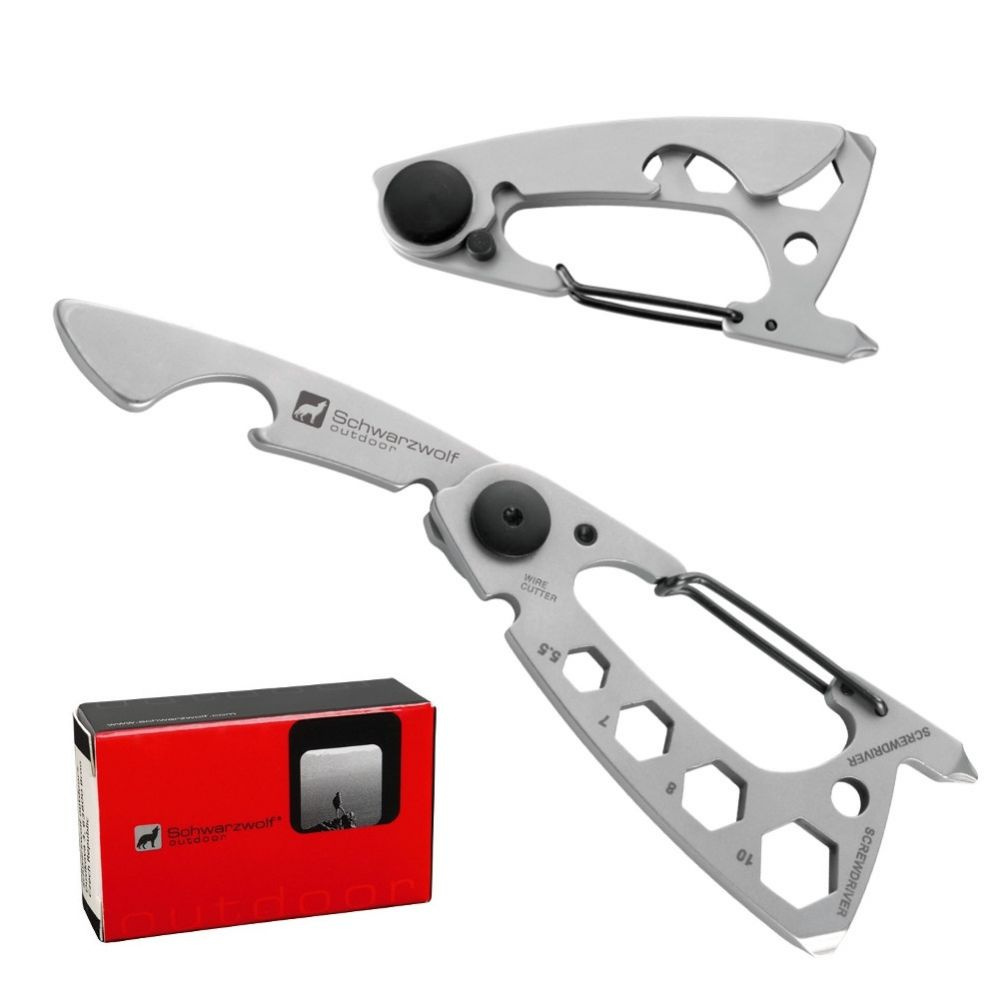 Logo trade promotional products picture of: Multifunctional tool BURUNDI Schwarzwolf