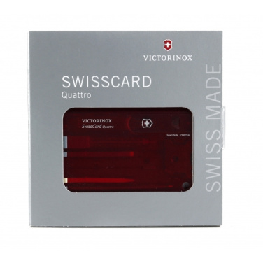 Logo trade promotional merchandise picture of: SwissCard Quattro Victorinox