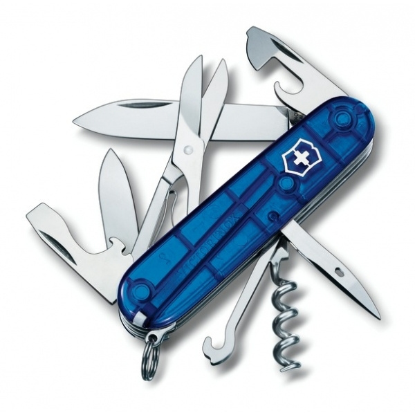 Logotrade promotional item picture of: Pocket knife Climber transparent Victorinox