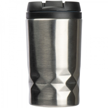 Logotrade promotional product image of: Stainless steel mug with lid ROMA 250 ml
