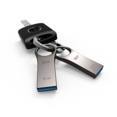 Logotrade promotional product picture of: Pendrive 3.0 Silicon Power JEWEL J80 TITANIUM 16GB