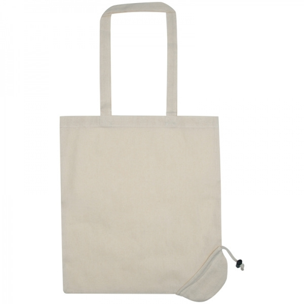 Logo trade promotional item photo of: Foldable cotton bag KLEHOLM