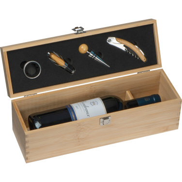 Logo trade advertising products picture of: Wooden wine box SAINT-ETIENNE