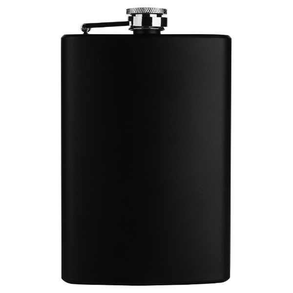 Logo trade promotional products image of: Hip flask OLYMPOS Schwarzwolf