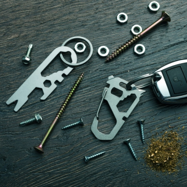 Logotrade business gifts photo of: Multifunctional keychain ATACAMA Schwarzwolf