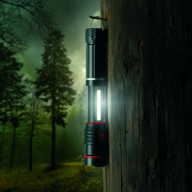 Logotrade promotional gift image of: Flashlight BIWA Schwarzwolf