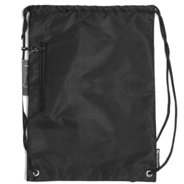 Logo trade promotional merchandise image of: Drawstring bag NUNAVUT Schwarzwolf