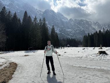 Logotrade promotional giveaway picture of: Trekking poles DENALI Schwarzwolf