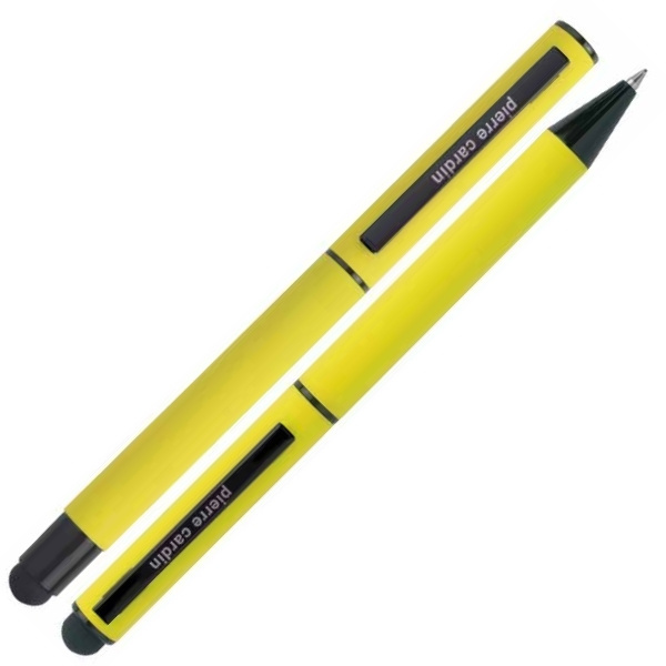 Logo trade advertising products image of: Writing set touch pen, soft touch CELEBRATION Pierre Cardin