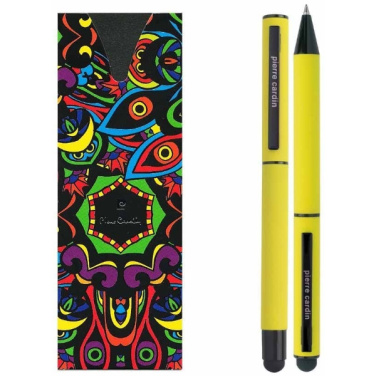 Logo trade promotional gifts image of: Writing set touch pen, soft touch CELEBRATION Pierre Cardin